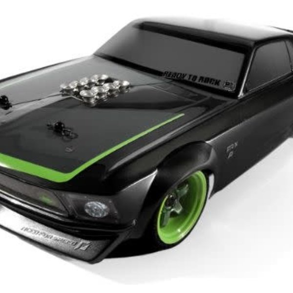 HPI HPI120102   RS4 Sport 3 1969 Mustang RTR-X, 1/10, 4WD, w/2.4GHz Radio System, Battery & Charger The RS4 Sport 3 features a pre-painted 1969 Ford Mustang RTR-X muscle car