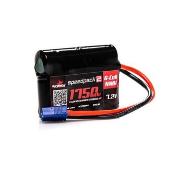 Dynamite SPEEDPACK2 7.2V 1750MAH 6 CELL NiMH PK,EC3: MINIS