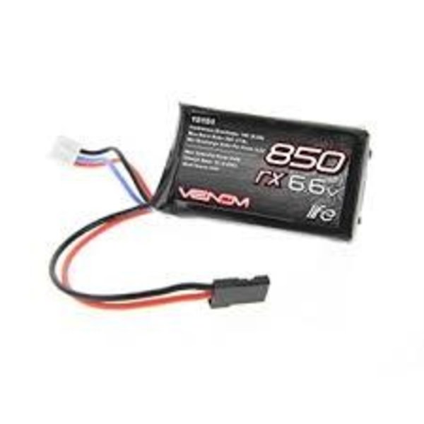 VENOM 15151 LiFe 2S 6.6V 850mAh 10C UNI Receiver Plug