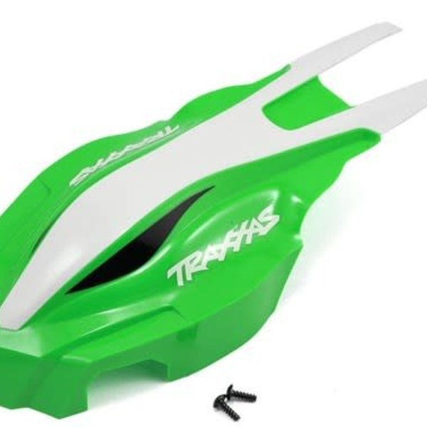 Traxxas Canopy, front, green/white - ATON