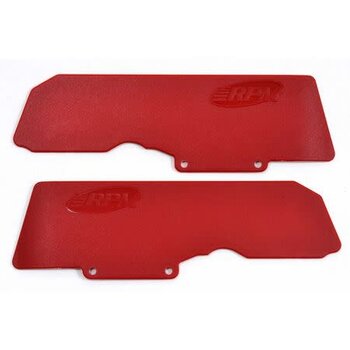 RPM RPM Mud Guards for Rear A-arms (2): Red RPM Mud Guards for ARRMA 6S V5 / EXB vehicles w
