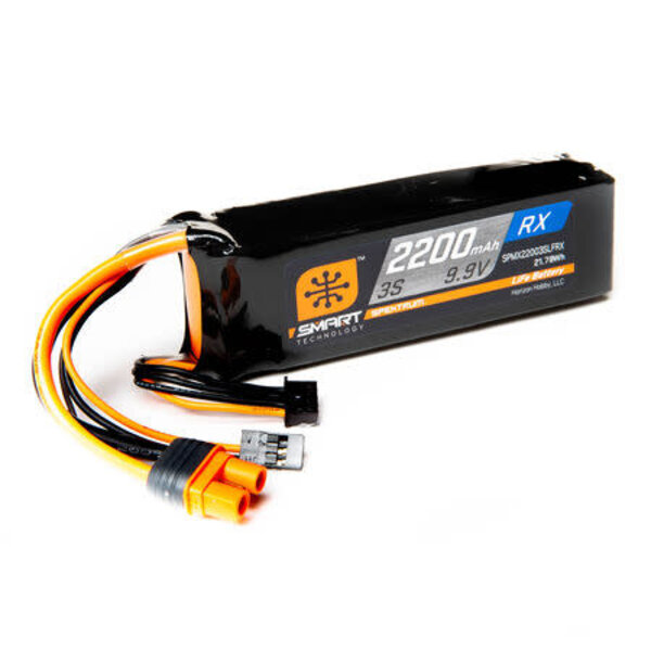 Spectrum 2200mAh 3S 9.9V Smart LiFe ECU Battery; IC3