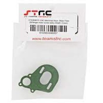 strc STA30491G CNC Mach Alum Motor Plate Green Wraith