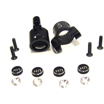 HOT RACING Hot Racing Black Aluminum C-Hubs XR10 Wraith