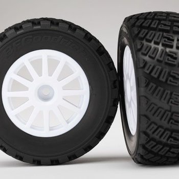 Traxxas tra7473r TIRES&WHEELS, ASSMB. GLUED (W. WHEELS, BFGOODRICH RALLY, GRAV PAT, S1 COMPOUND TIRES, FOAM INTS) (2)