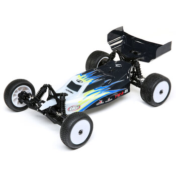 LOSI 1/16 Mini-B 2WD Buggy Brushed RTR, Black/White