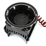 Integy 36mm Motor Heatsink + 40x40mm Fan w/ Intake Ram Funnel for Most 1/10 RC Crawler C30953BLACK