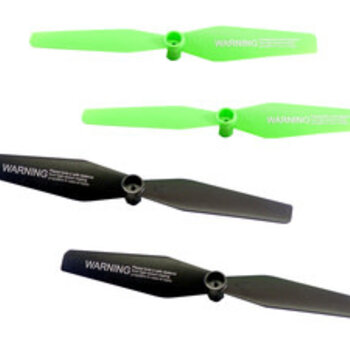 Rage R/C Propeller Set (4) Green/Black (2 of each color); Stinger 2.0