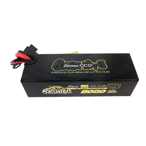 GENSACE Gens Ace Bashing Pro 14.8v 100C 4S 8000mah G-Tech Lipo Battery Pack With EC5 Plug For Arrma