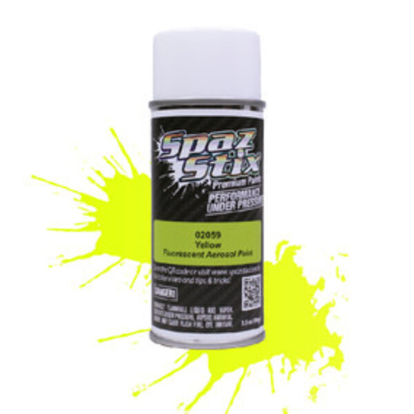 Yellow Fluorescent Aerosol Paint, 3.5oz Can