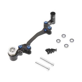 HOT RACING YET48XG01 Adjustable Aluminum Steering Bellcrank and Servo