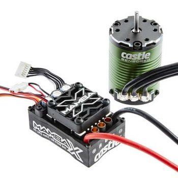 Castle Creations 010-0155-01 Mamba X Sensored 25.2V WP ESC + 1406-4600KV