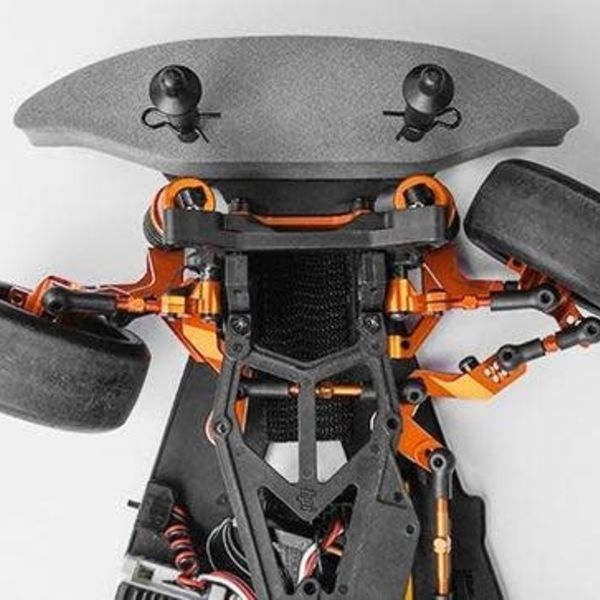 YEAH RACING SPT2-S04OR YEAH  RACING HPI SPRINT 2 ORANGE ALUMINUM RWD DRIFT CONVERSION KIT