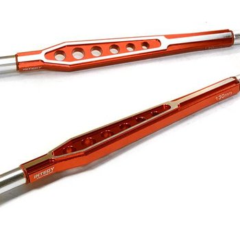 Integy BILLET MACHINED ALLOY LOWER 130MM SUSPENSION LINKAGE FOR 1/10 SCALE ROCK CRAWLER C26629RED