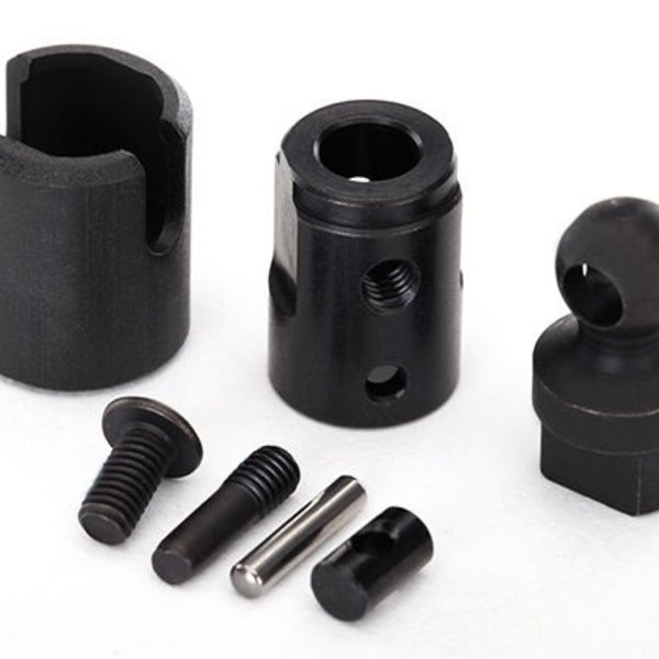 Traxxas 8295 Output drive, transmission or differential (pin retainer (1)/ drive cup (1)/ drive ball (1)/ drive pin (1)/ 3x11 screw pin (1)/ cross pin (black) (1) 3x6 BCS with threadlock (1))