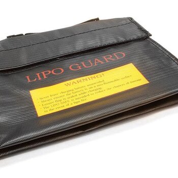 Integy LiPo Guard Large Battery Bag (240x180x60mm) for Charging and Storaging C26047BLACK