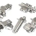 Integy Billet Machined Front & Rear Body Mount Set for Arrma 1/8 Outcast 6S BLX C31293SILVER