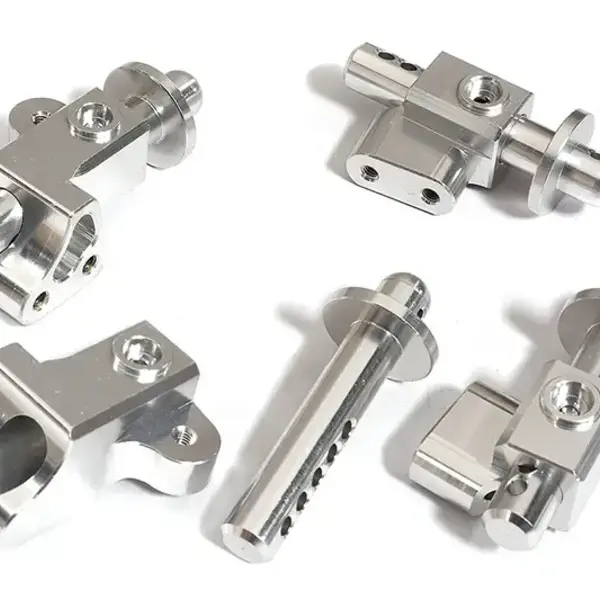 Integy Billet Machined Front & Rear Body Mount Set for Arrma 1/8 Outcast 6S BLX C31293SILVER