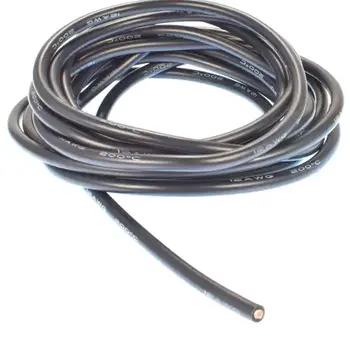 APEX APEX RC PRODUCTS 3M / 10' BLACK 12 GAUGE AWG SUPER FLEXIBLE SILICONE WIRE #1141