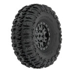PROLINE 1/24 Trencher F/R 1.0" Tires Mounted 7mm Black Impulse (4): SCX24