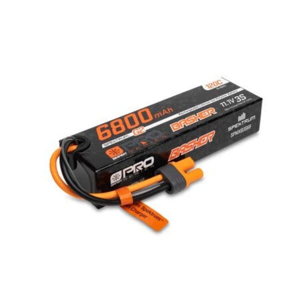 Spectrum 11.1V 6800mAh 3S 120C Smart G2 Pro Basher LiPo: IC5
