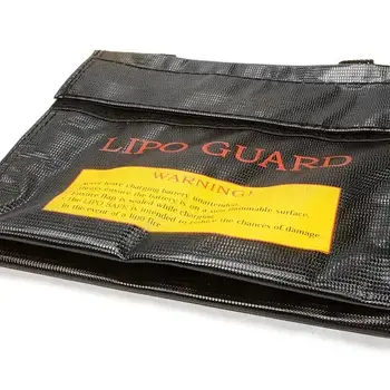 Integy LiPo Guard Medium Battery Bag (210x160x40mm) for Charging and Storaging C26048BLACK