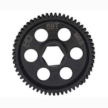 HOT RACING CNC Steel Main Gear 0.5module 59 Tooth GROM