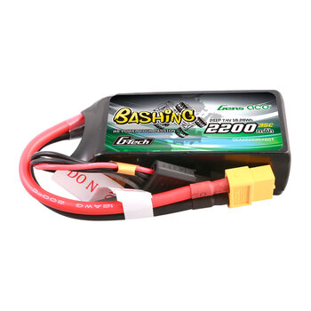 GENSACE Gens Ace 2200mAh 3S 35C 11.1V G-Tech Bashing Lipo Battery Pack With XT60 Plug