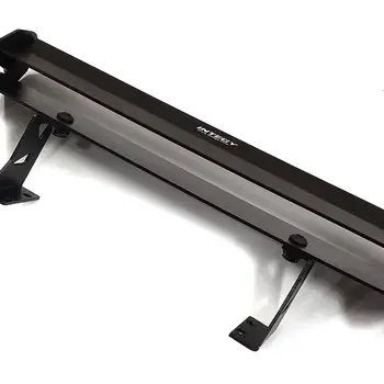 Integy Black Realistic 1/10 Size Alloy & Carbon Fiber Rear Wing 165mm Width C32899BLACK