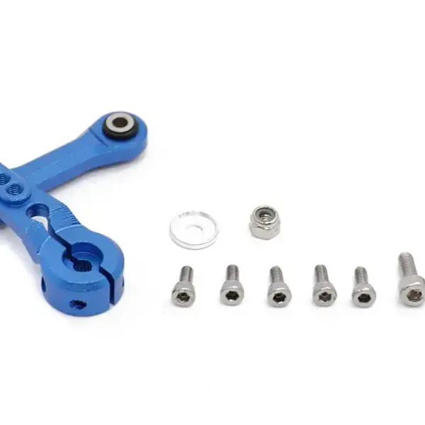 Integy Alloy 25T Steering Servo Horn & Linkage for Arrma 1/8 Kraton, Senton & Typhon 6S C31446BLUE