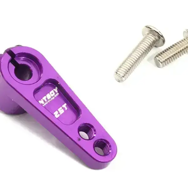 Integy Purple Billet Machined Alloy Servo Horn 25T for Futaba Servos (r = 16mm, 20mm) C32321PURPLE