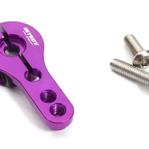 Integy Purple Billet Machined Alloy Servo Horn 25T for Futaba Servos (r = 16mm, 20mm) C32316PURPLE