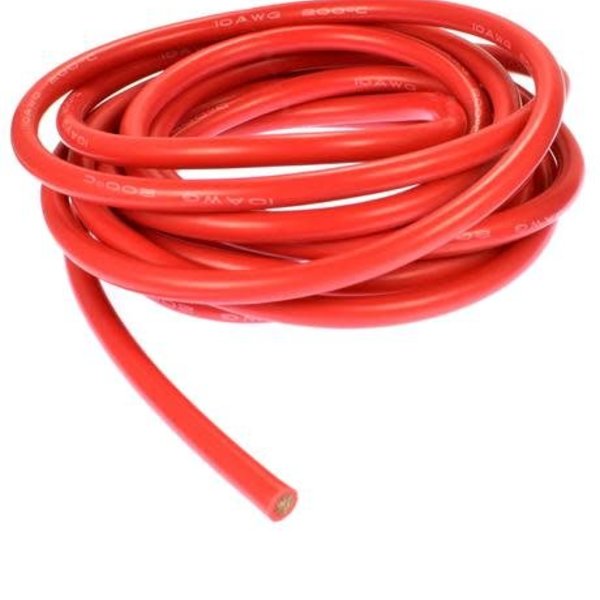 APEX Apex RC Products 3m / 10' Red 10 Gauge AWG Super Flexible Silicone Wire #1130