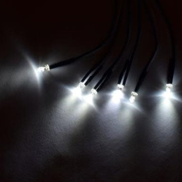 APEX Apex RC Products 3mm White LED Kit - For RPM Light Bar #9032