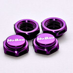 hobao [87230P] CAP WHEEL NUT 17mm (PURPLE) , 4PCS/ PITCH 1.25mm