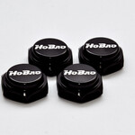 hobao [87230B] CAP WHEEL NUT 17mm (BLACK) , 4PCS/ PITCH 1.25mm
