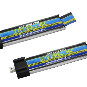 Commonsence RC 3.7 volt 250 mAh 45c battery for inductrix fpv and tiny whoop