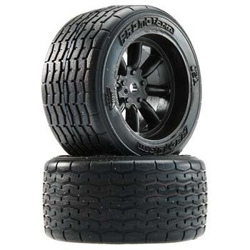 10139-18 VTA Rear Tires (31mm) Mounted Black Wheels (2)