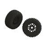 Traxxas dBoots FORTRESS LP Tire Set Glued Black (1 Pair)