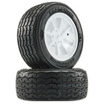 10140-17 VTA Front Tires (26mm) Mounted White Wheels (2