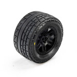 PROLINE Menace Front/Rear Street Tires Mounted 12mm Black Split Six (2): ARRMA MINI KRATON
