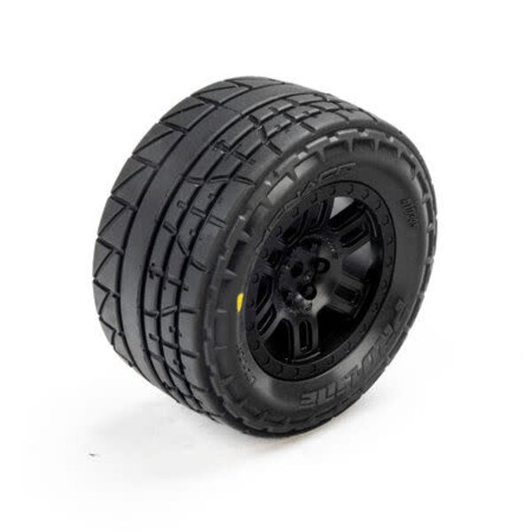 PROLINE Menace Front/Rear Street Tires Mounted 12mm Black Split Six (2): ARRMA MINI KRATON