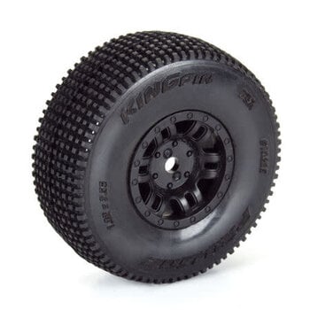 PROLINE 1/16 King Pin Front/Rear Tires MTD 12mm Black Split Six (4): MOJAVE GROM