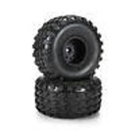 PROLINE Dirt Hawg 2.0 F/R 2.6" MT Tires Mounted Arrma Stock Wheel Black (2) for ARRMA QUAKE & GORGON