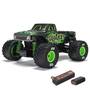 arrma ARA2137T2  1/16 QUAKE GROM 4X4 RTR Brushed Monster Truck (Battery & Charger Included), Green