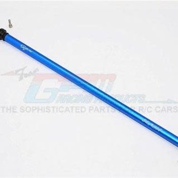 GPM GPM RACING TRAXXAS SLASH 4X4 LCG BLUE ALUMINIUM MAIN DRIVESHAFT W/ HARD STEEL ENDS SLA025LCG-B