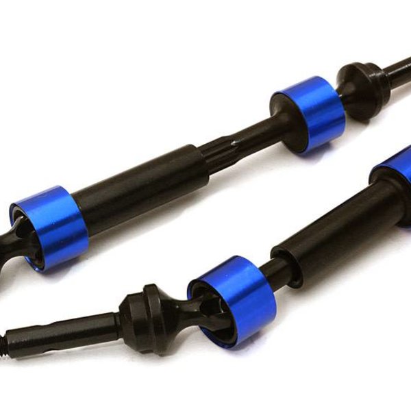 Integy DUAL JOINT TELESCOPIC REAR DRIVE SHAFTS FOR TRX 1/10 STAMPEDE 4X4 & SLASH 4X4 C27987BLUE New Item