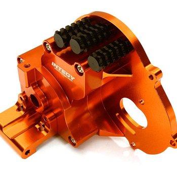 Integy ALLOY GEARBOX HOUSING FOR TRAXXAS 1/10 STAMPEDE 2WD, RUSTLER, BANDIT & BIGFOOT C28196orange New Item