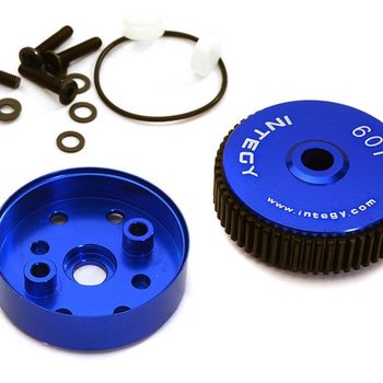 Integy ALLOY DIFF HOUSING FOR 1/10 SLASH 2WD, STAMPEDE 2WD, RUSTLER, BANDIT & BIGFOOT C28187BLUE New Item