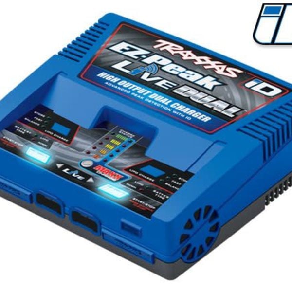 Traxxas 2973 - Charger, EZ-Peak Live Dual, 200W, NiMH/LiPo with iD Auto Battery Identification